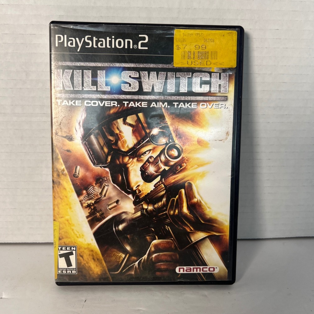 Kill‎ Switch PlayStation 2 PS2 Namco 2003 Shooter Game CIB SLUS-20706